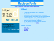 Hilbert Font TT screenshot